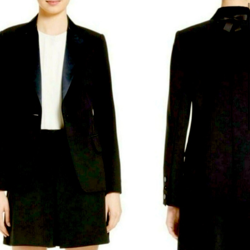 Kate Spade Make Magic Black Crepe Blazer